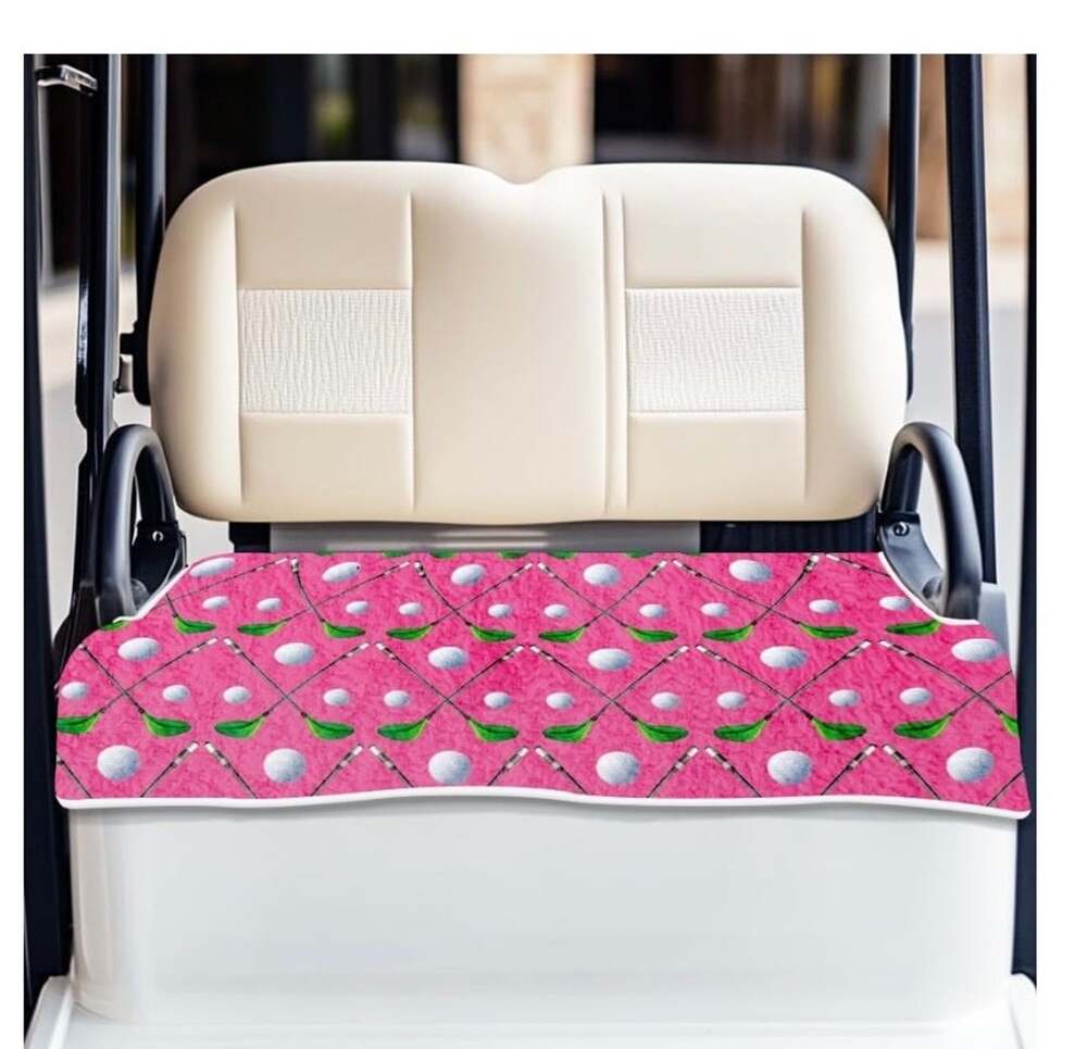 ORIGACH Golf Balls & Golf Clubs Golf Cart Seat Covers, 51x31 inch (U1004)